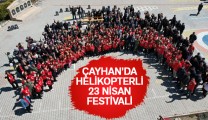 Askeri Helikopterler Çocuklar İçin Çayhan’a İniş Yaptı
