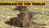 Emirgazi’de Yağışlar Sonrası Toprakta Büyük Bir Yarılma Meydana Geldi
