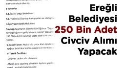 Ereğli Belediyesi Nisan Ayında 250 Bin Adet Civciv Dağıtacak