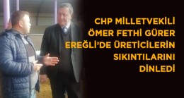 Göndelenli Üreticiler CHP’li Vekile Sorunlarını Anlattılar