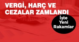 Yeni Yıl İle Birlikte Vergi, Harç ve Cezalara da Zam Geldi