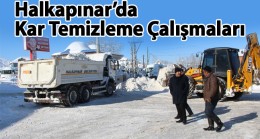 Halkapınar Belediyesi Kar Temizleme Çalışmalarını Sürdürdü