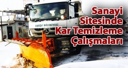 Yeni Sanayi Sitesinde Kar Temizleme Çalışmaları