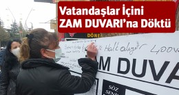 Zamlardan Canı Yanan Vatandaşlar Zam Duvarına İçini Döktü.