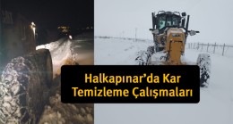 Halkapınar İlçesinde Kar Temizleme Çalışmaları