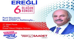 Saadet Partisi 6. Olağan İlçe Kongresi Pazar Günü Yapılacak