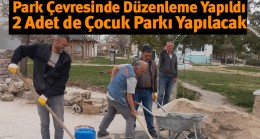 Aziziye Mahallesi Parkında Çevre Düzenlemesi Yapıldı