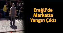 Markette Çıkan Yangına İtfaiye Müdahale Etti