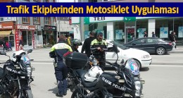 Ereğli’de Motosikletlere Yönelik Uygulama Yapıldı