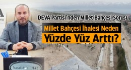 Nurullah Yılmaz’dan Millet Bahçesi İhale Bedelindeki Fahiş Fiyata Tepki