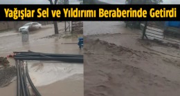 Kutören Mahallesinde Sağanak Yağış Sele Neden Oldu