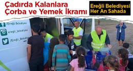 Ereğli Belediyesi Ekipleri Sel Mağdurlarının Yanında… Çalışmalar Gece Saatlerine Kadar Sürdü