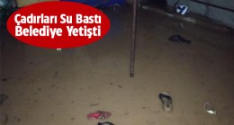 Yaz Yağmuru Ereğli ve Çevresinde Sele Neden Oldu. Bulgurluk’ta Çadırları Su Bastı