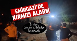 Emirgazi’de Sel Alarmı. Belediye, Emniyet, Jandarma Tüm Birimler Teyakkuzda.