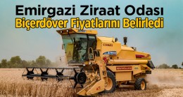 Emirgazi Ziraat Odası, Biçerdöver ve Balya Fiyatları Belirledi