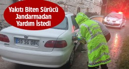 Jandarma Ekipleri, Yolda Mahsur Kalan Aracın İmdadına Yetişti