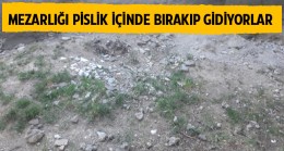 Gülbahçe Mahallesi Sakinlerinden Mezarlık İçerisinde Bırakılan Çöplere Tepki