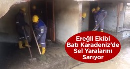 Ereğli Belediyesi AFAD Yerel Desek Ekibi Batı Karadeniz Bölgesinde Sel Mağduru Bölgede