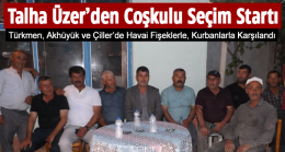 Talha Üzer Seçim Çalışmalarına Havai Fişekler ve Kurbanlarla Başladı