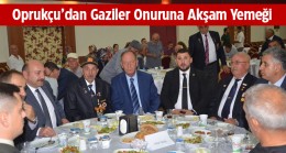 Oprukçu Gazilerle Yemekte Bir Araya Geldi