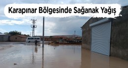 Karapınar İlçesinde Yağışlar Nedeni İle Sel Meydana Geldi