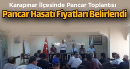 Karapınar’da Pancar Hasat Referans Fiyatları Belirlendi