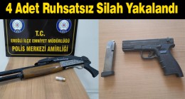 Ereğli’de Yakalanan Ruhsatsız Silahlara El Konuldu