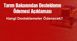 Birçok Desteklemede Ödemeler Başladı Hangi Desteklemeler Ne Zaman Yatacak? İşte Detaylar…