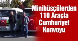 Ereğlili Minibüsçülerden Cumhuriyetin 99. Yılına Görkemli Kutlama