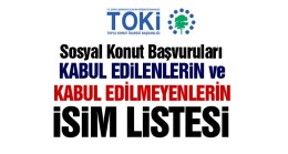 Konya ve İlçelerinde Sosyal Konut Başvurusu Kabul Edilenler