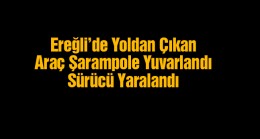 Yoldan Çıkan Araç Şarampole Yuvarlandı: 1 Yaralı