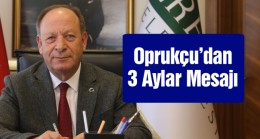 Ereğli Belediye Başkanı Hüseyin Oprukçu’dan 3 Aylar Mesajı