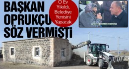 Depremde Evi Hasar Gören Belkayalı Yaşlı Kadının Evi Belediye Tarafından Yapılacak.