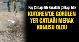 Vatandaşlar, Kutören Mahallesinde Zeminde Görülen Çatlamanın İncelenmesini İstediler