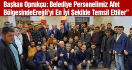 Fedakar Personele Teşekkür Belgesi Verildi