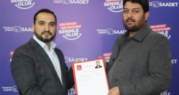 Saadet Partisi Ereğli İlçe Başkan Yardımcısı Yusuf Alagöz Aday Adaylığı Başvurusunu Yaptı