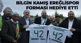 Ereğlispor Kulübü Başkanı Bilgin Kamış’tan Forma Hediyesi