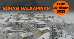 Halkapınar İlçesinde Kar Yağışı Etkili Oldu