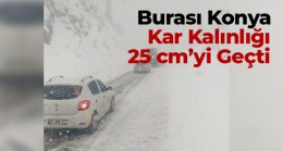 Alacabel Mevkiinde Kar Kalınlığı 25 Cm’yi Geçti