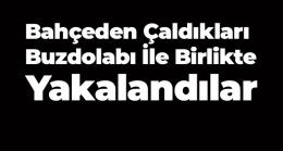 Bahçeden Çaldıkları Buzdolabı ile Birlikte Yakalandılar. Tutuklandılar