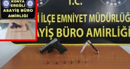 Ereğli Emniyeti Uygulamalarda 10 Adet Ruhsatsız Tabanca Ele Geçirdi