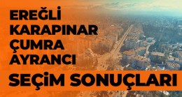 Ereğli, Karapınar, Çumra, Ayrancı Seçim Sonuçları