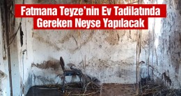 Evi Yanan 85 Yaşındaki Fatmana Karataş’ın Ev Tadilatına Başkan Oprukçu El Attı