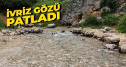 İvriz Kaynak Suyu Patladı. Buz Gibi Su Akmaya Başladı