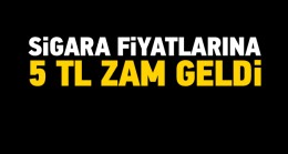 Sigara Fiyatlarına 5 TL Zam Geldi