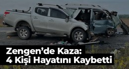 Zengen’de 2 Araç Çarpıştı. 4 Kişi Hayatını Kaybetti