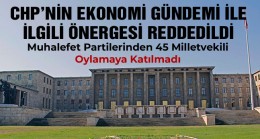 TBMM Olağanüstü Toplandı. CHP’nin Önerisi Reddedildi. Meclis Yeniden Tatile Girdi