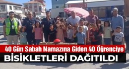 Emirgazi İlçesinde Sabah Namazına Giden Öğrencilere Bisikletleri Dağıtıldı