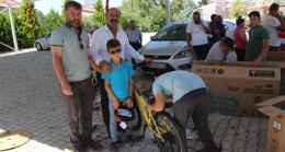 Halkapınar İlçesinde 40 Gün Sabah Namazına Giden Çocuklara Bisikletleri Dağıtıldı