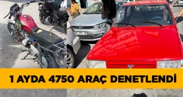 Ağustos Ayında Yapılan 4750 Araç Denetiminde 306 Araç Trafikten Men Edildi